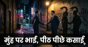 Fake friends shaking hands with knife behind back, betrayal quotes